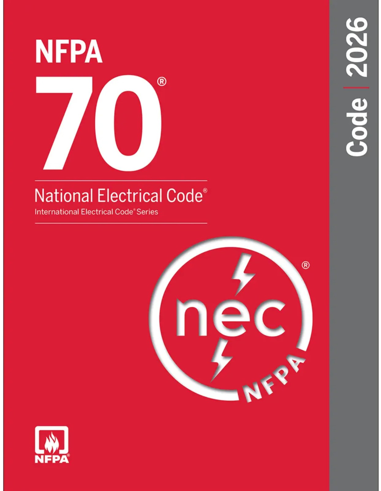 NFPA 70, National Electrical Code NEC 2026 Softbound