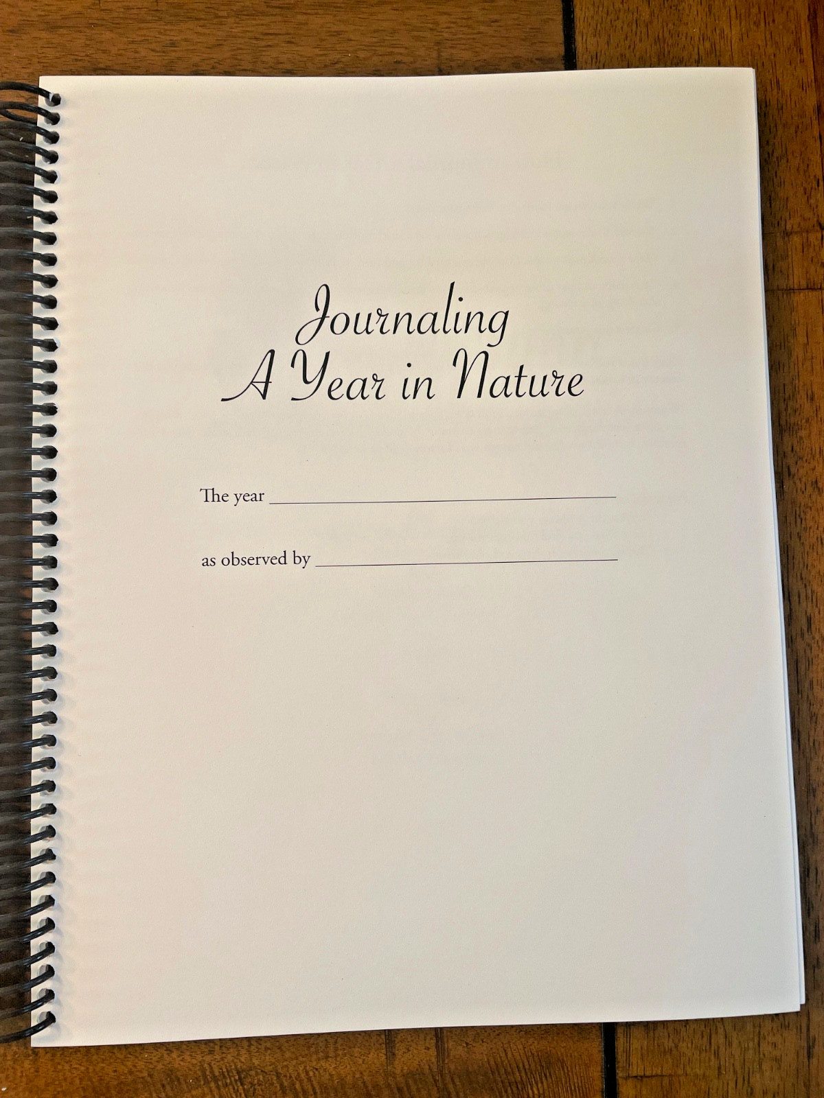 Simply Charlotte Mason Journaling a Year in Nature Spiral Bound Like New