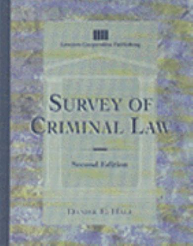 Survey of Criminal Law
