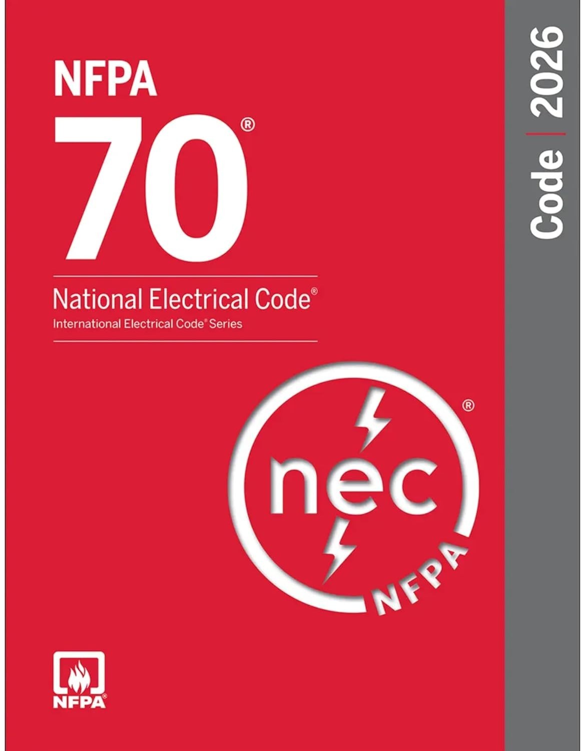 NFPA 70 National Electrical Code 2026 Edition Fire Protection PB index USPS..
