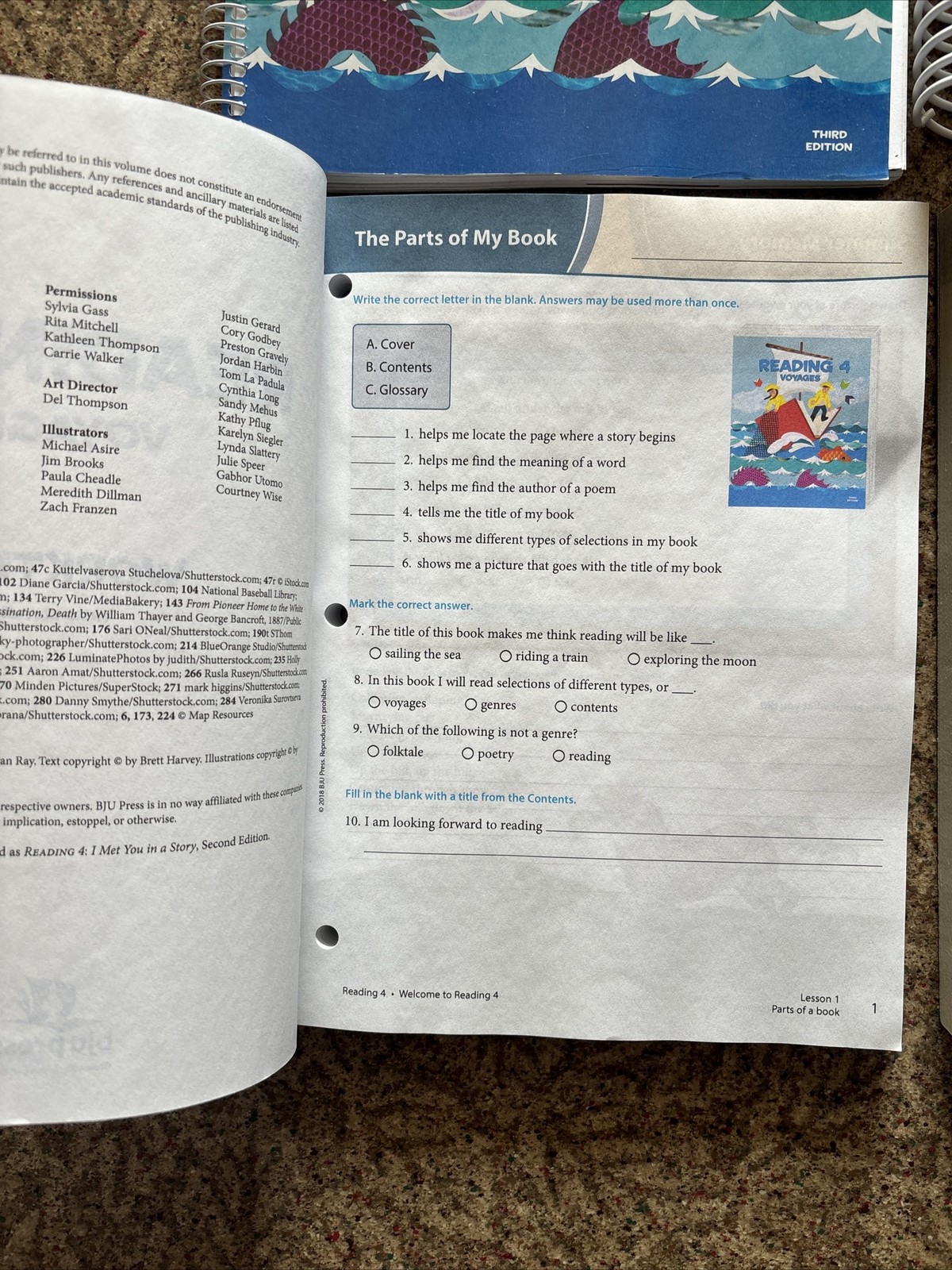 BJU Press Reading 4: Voyages, 3rd Edition Set UNUSED