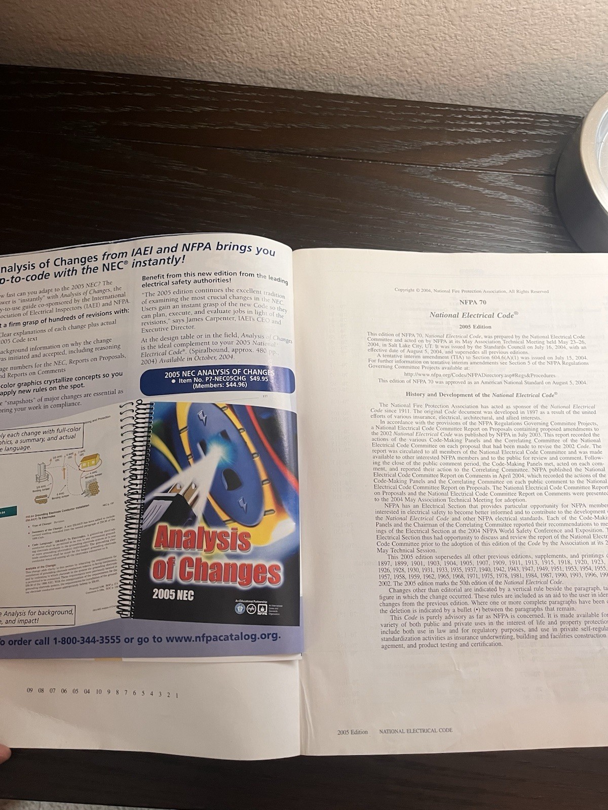 NEC 2005 NFPA 70 National Electrical Code & Significant Changes Book Lot Tabs